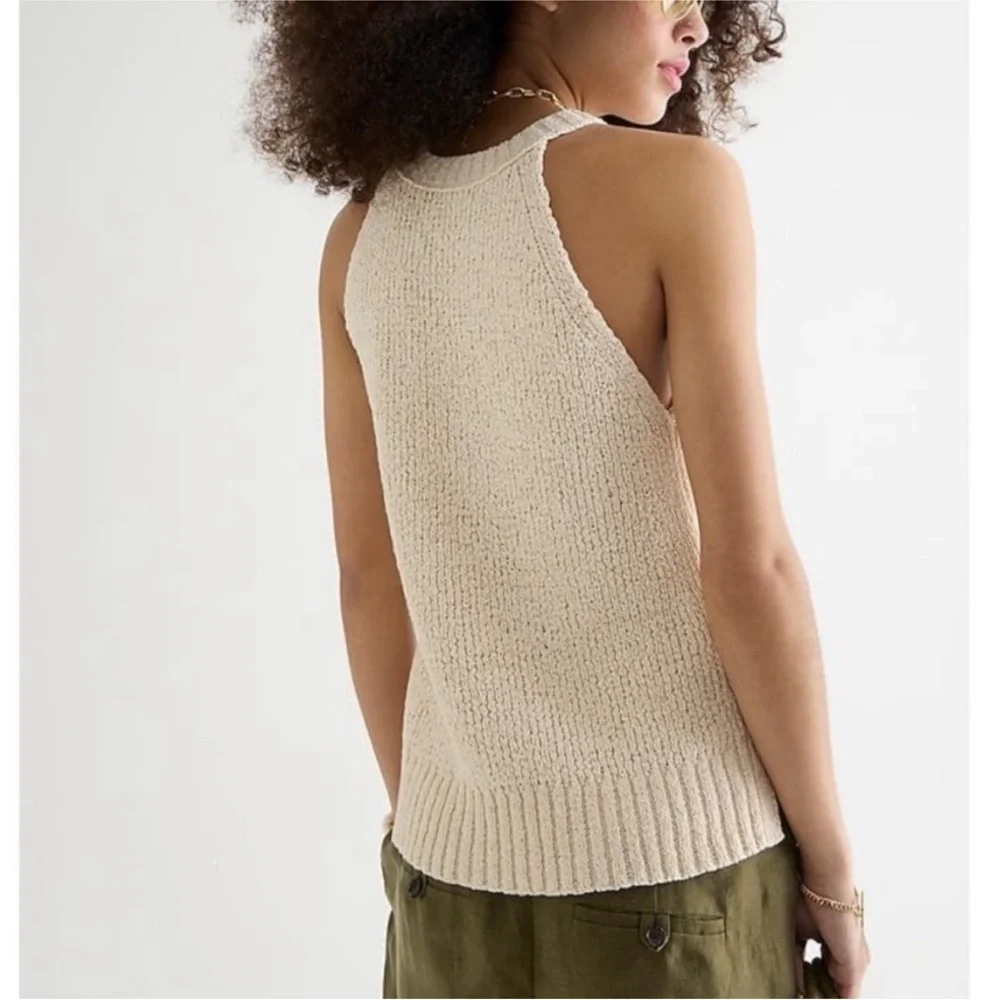J. Crew High-neck Sweater Tank in Ecru, Sz L - Picture 2 of 16